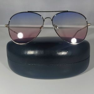 New Red and blue ombre aviator sunglasses